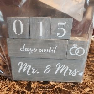 Wedding countdown calendar